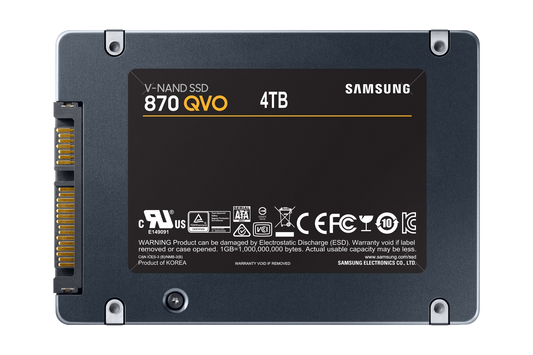 Samsung 870 QVO 4TB 2.5-inch SATA3 Internal SSD MZ-77Q4T0BW