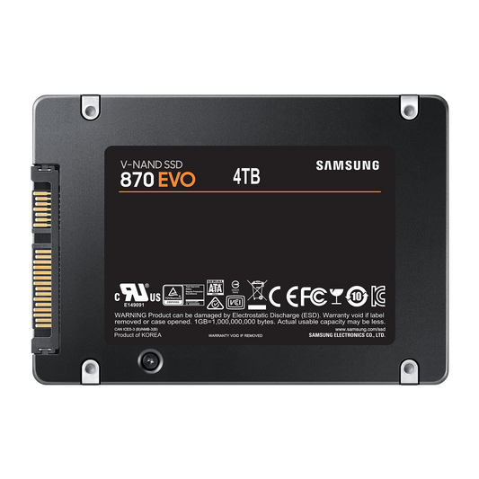 Samsung 870 EVO 4TB 2.5-inch SATA3 Internal SSD MZ-77E4T0B/EU