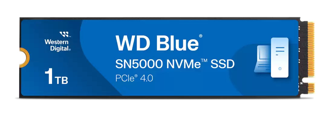 WD blue SN5000 1TB NVMe PCIe 4.0 M.2 SSD WDS100T4B0E