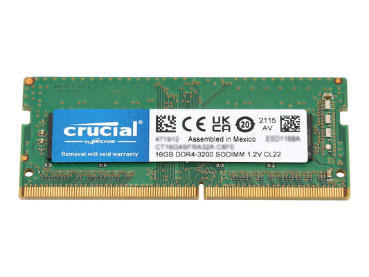 CT16G4SFRA32A - 16 GB - 1 x 16 GB - DDR4 - 3200 MHz - 260-pin SO-DIMM CT16G4SFRA32A