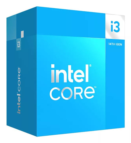 Intel Core i3 14100F LGA1700 4.7 12MB Intel Socket 1700 (Core i) Box set From 2.4GHz CPU BX8071514100F