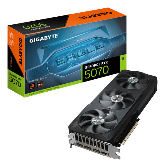 Gigabyte GeForce RTX 5070 EAGLE 12GB PCIe 5.0 NVIDIA GeForce RTX 5070 Graphics card GV-N5070EAGLE OC-12GD