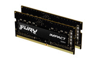 Kingston FURY 32GB 3200MT/s DDR4 CL20 SODIMM (Kit of 2) Impact 32 GB 2 x 16 GB DDR4 260-pin SO-DIMM - KF432S20IBK2/32