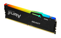 Kingston FURY Beast memory module with black heat spreader and RGB lighting