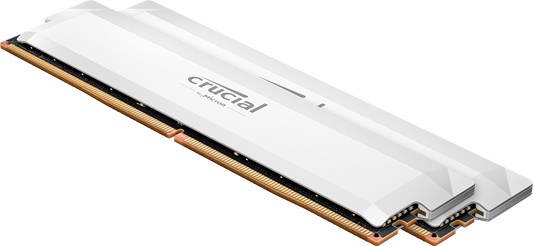 Crucial Pro 64GB (2x32GB) DDR5-6400 CL40 white UDIMM memory kit CP2K32G64C40U5W