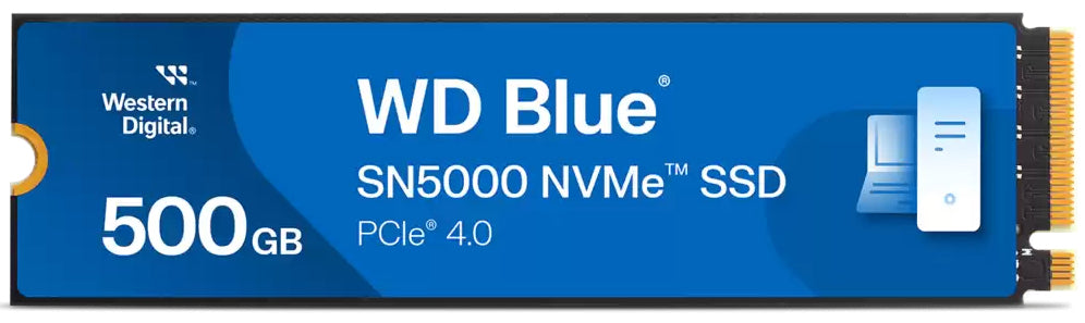 Western Digital Blue SN5000 500 GB M.2 PCI Express 4.0 NVMe 3D TLC NAND - WDS500G4B0E