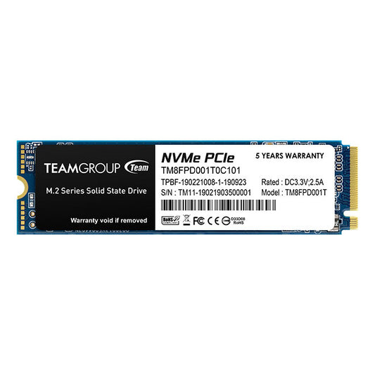 Team Group MP33 PRO 1TB M.2 PCIe 3.0 NVMe Internal SSD TM8FPD001T0C101